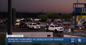 Tucson Dragway hosts graduation parade