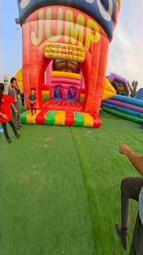 Race challenger at worlds biggest jumping castle!