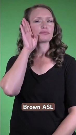 🤎 Brown in ASL 🤎 American Sign Language colors! #asl #aslinteractive #aslcolors #shorts