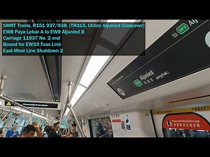 [Utilize ALJ XOver - EWL SD2] SMRT Trains - Joyride on ALS R151 937/938 from EW8 PYL A → EW9 ALJ B