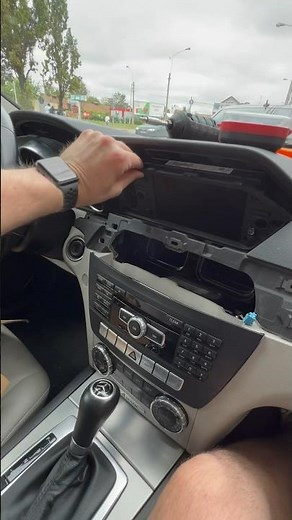 How to remove Mercedes c-class w204 radio navigation system headunit #gps #radio #mercedes