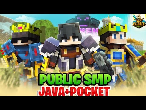 MC Fleet Smp Season 2 Live !! 🚀 | PUBLIC SMP 24/7 JAVA + BEDROCK #minecraft #live