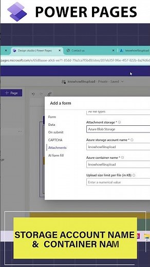 Easy Large File Upload to Azure BLOB with Power Pages (No Code!)