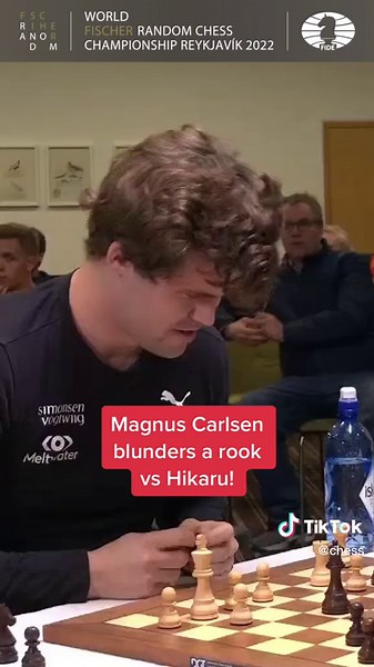 Fischer Random World Championship: Magnus Carlsen Blunders Queenie for Check