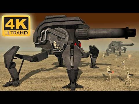BATTLE DROIDS vs GALACTIC EMPIRE | Cinematic Battle - Men of War: Star Wars Mod (4K)