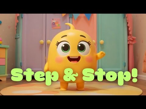 Step Step Stop! | Fun Kids Song | HappyTinyLand