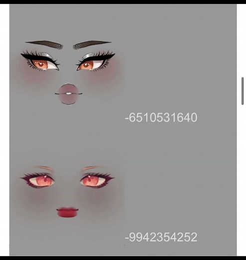 TPN FACE CODES! (ORANGE VER!!)