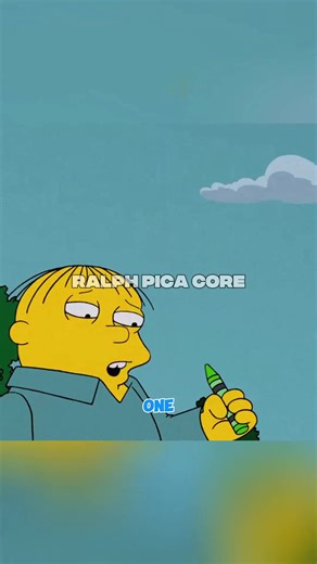 Ralph Wiggum is a pica patient#fyp #funny #simpsons #movie #moment | ralph wiggum