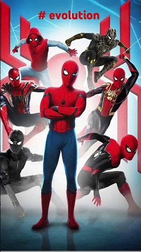 The evolution of Tom holland Spider-Man #spiderman