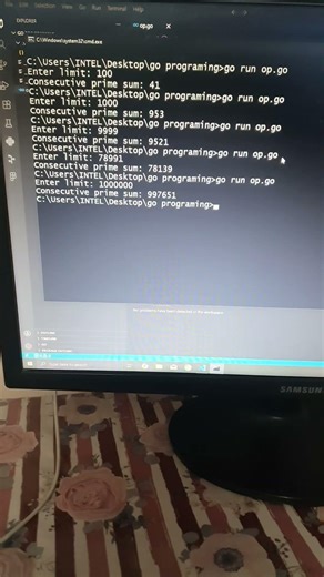 Go | Euler project 'consecutive prime sum' | CodeLearning