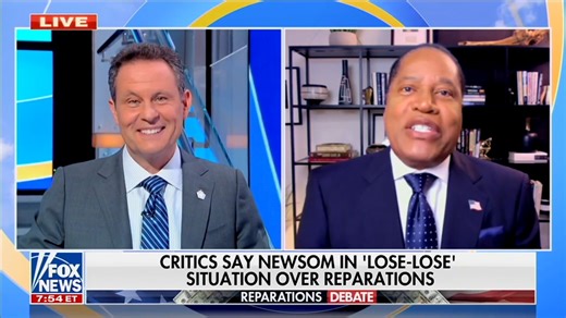 87K views · 3.6K reactions | INSANE Reparations Payments To Bankrupt CA As Gov Newsom Digs California's Grave Even Deeper | Brian Kilmeade | Facebook
