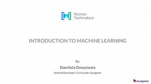 Introduction to Machine Learning