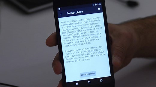 Encrypt your smartphone