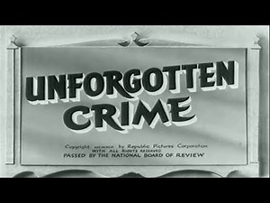 Unforgotten Crime (1942) Crime comedy full movie