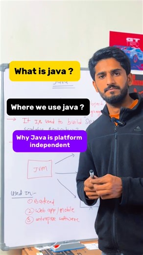 Ajay Dangi on Instagram: "Why do millions of developers still use Java?🔥 And what does “Platform Independent” actually mean? 🤔 In our first video, we break down Java from zero to clarity — simple, practical, and beginner-friendly. If you’re starting Java or want to strengthen your fundamentals, you’re in the right place 💻🔥 . . #java #javadeveloper #csstudents #webdeveloper #javaprogramming"