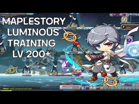 Maplestory [GMS Reboot] Luminous Training Gameplay Level 200+ (With all 5th Job Skills)