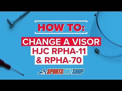 How to change an HJC RPHA-11 AND RPHA-70 visor - Sportsbikeshop