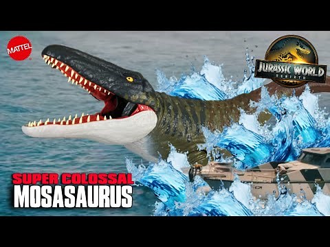 New Mattel Super Colossal Mosasaurus Unboxing and Review! | Jurassic World Rebirth