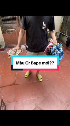 Review Mẫu Dép Crocs Bape Màu New