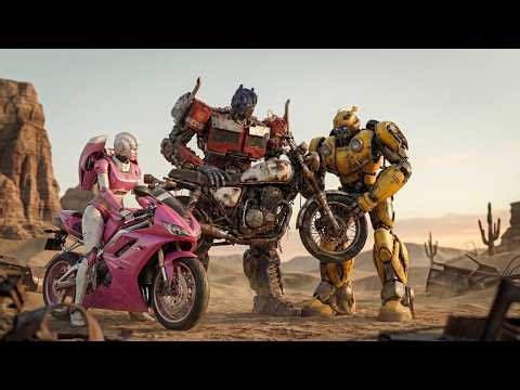 Optimus Prime & Bumblebee Rescue Arcee from a Deadly Desert