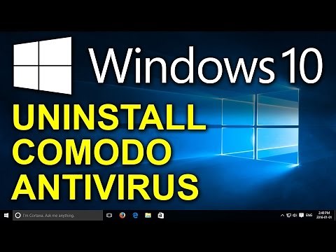 ✔️ Windows 10 - Uninstall Comodo Antivirus - Remove Comodo Antivirus from Windows 10