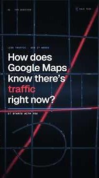 How does Google Maps know there's traffic right now? 🚗🔴