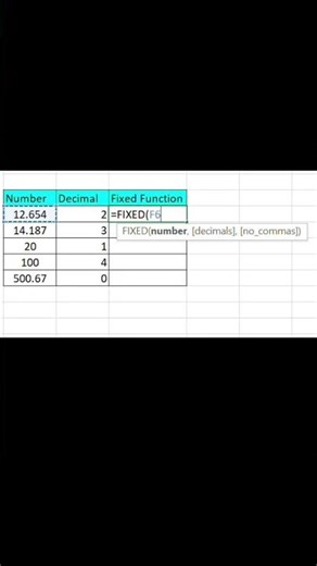 Using a fixed function in an excel sheet. #viral #excel #trendingshorts #shorts #skills