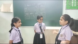 Acting Skill used in the class room teaching.. Grade-2nd | Pioneer Convent School