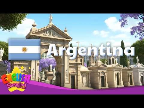 🌍Argentina: Capital, Flag, Landmark & Culture - World Vocab for Kids