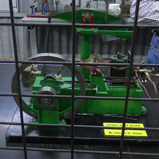 Stuart Beam Steam Engine Running #steamengine #engine #steam #motor