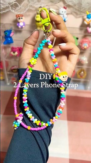 DIY 2 Layers Phone Strap | Tutorial Gantungan Hp | Gantungan Hp Manik | Phone Strap Tutorial