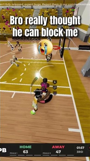 Got the RAREST Contact Dunk of all time😭🙏🏾 #wittyyb #practicalbasketball #robloxfunny #roblox