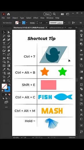 Super Branding on Instagram: "🔥Shortcut Tip by Adobe Illustrator 🔥 . . Let us know your thoughts in the comments. Share with your friends if it is helpful! . . Amazing work by @gographicsavvy . . #logo #logodesigner #logoprocess #logomaker #logoideas #graphicdesign #graphicdesigner #logotype #adobeillustrator #designtips #photoshop #branding #graphicdesign #graphicdesigner #logodesigns #logomark #logoinspiration #brand #design #identity #brandidentity #creativelettering #adobephotoshop #illust
