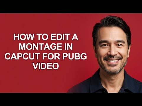 How to Edit a Montage In Capcut for Pubg Video - KevinHowTo