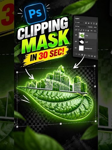 How to make clipping mask in photoshop.