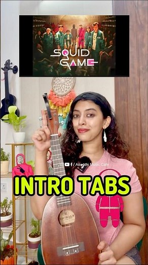 Squid Game Theme in 30s | Easy Ukulele Tabs (EC) #squidgame #ukuleletabs