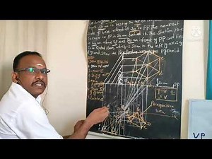 Perspective view of the Hexagonal Pyramid by Visual Ray Method using Top view and Side view