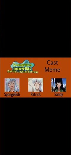 SpongeBob SquarePants Battle For Bikini Bottom Cast Meme