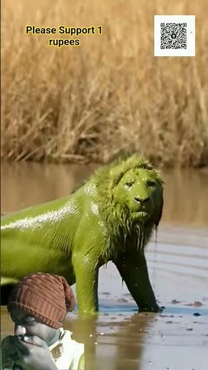 Lion Bites Hippo Tail... Instantly Regrets It#바이럴 #반바지
