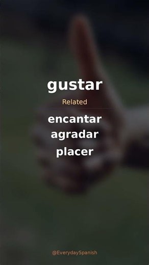 gustar | Spanish Word of the Day #shorts