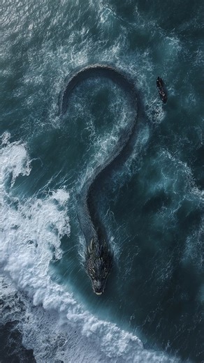 Terrifying 80-Foot Sea Serpent Caught on Video Off Coast of Iceland #seaserpent #serpent #ocean | Most Amazing Top 10