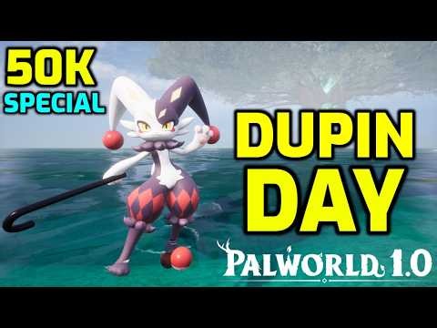 Palworld: Dupin Day - The Pal Professor's Favorite Pal Vs Hard Mode Tower Bosses - 50k Special