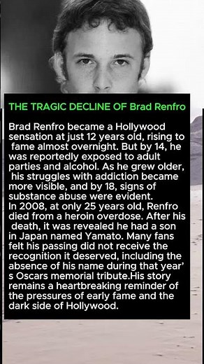 THE TRAGIC DECLINE OF Brad Renfro