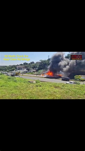 4.3K views · 25 reactions | Truck Fire Durban N2 North causes havoc with traffic ECR NewswatchHello Durban North,La Lucia,Umhlanga & BallitoFM91 Trafficpro Megazone Bollywood 104.8FM Durban Metro Police Service | Community News Network TV | Facebook