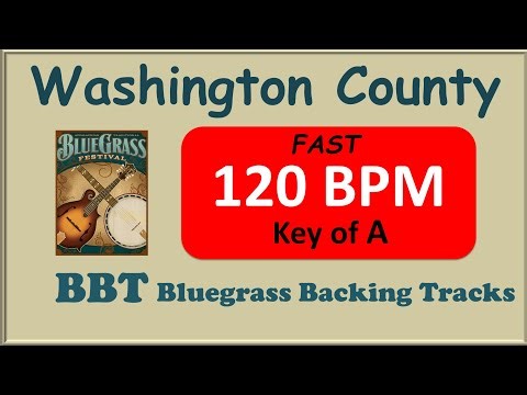 Washington County bluegrass backing track 120 BPM