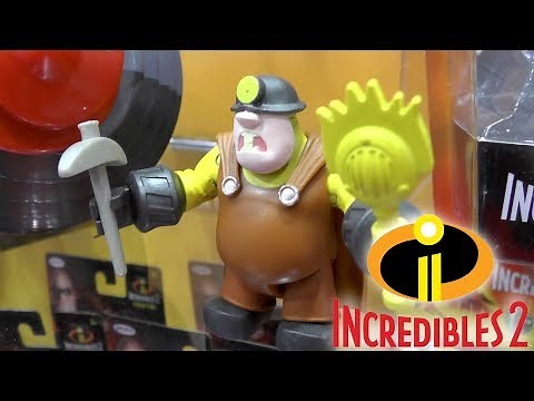 Incredibles 2 Toys - Lightening Jack Jack, Underminer, Elasticycle, (Disney, Pixar)