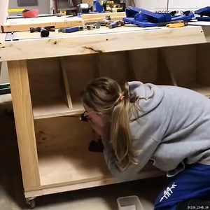 101K views · 1.3K reactions | Making a Handy MOBILE Workbench #workbench #workstation #workshopimprovement | Woodshop Diaries | Facebook