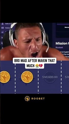 BRO MAD AFTER MAKIN THAT MUCH ON ROOBET 😭🔥💸