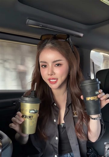 น้ำซิ่งทุกแก้ว 🤣 Top secret cafe #topsecretthailand #เบียร์ใบหยก #กิ้ฟเกรทแมท #ผู้หญิงขับgtr #รถซิ่ง