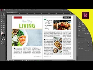 Indesign CC Tutorial | Designing Magazine Page | Healthy LIVING